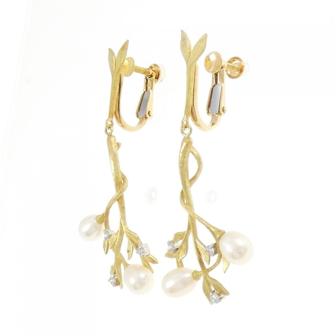 ナカジマ クニオ 淡水パール イヤリング