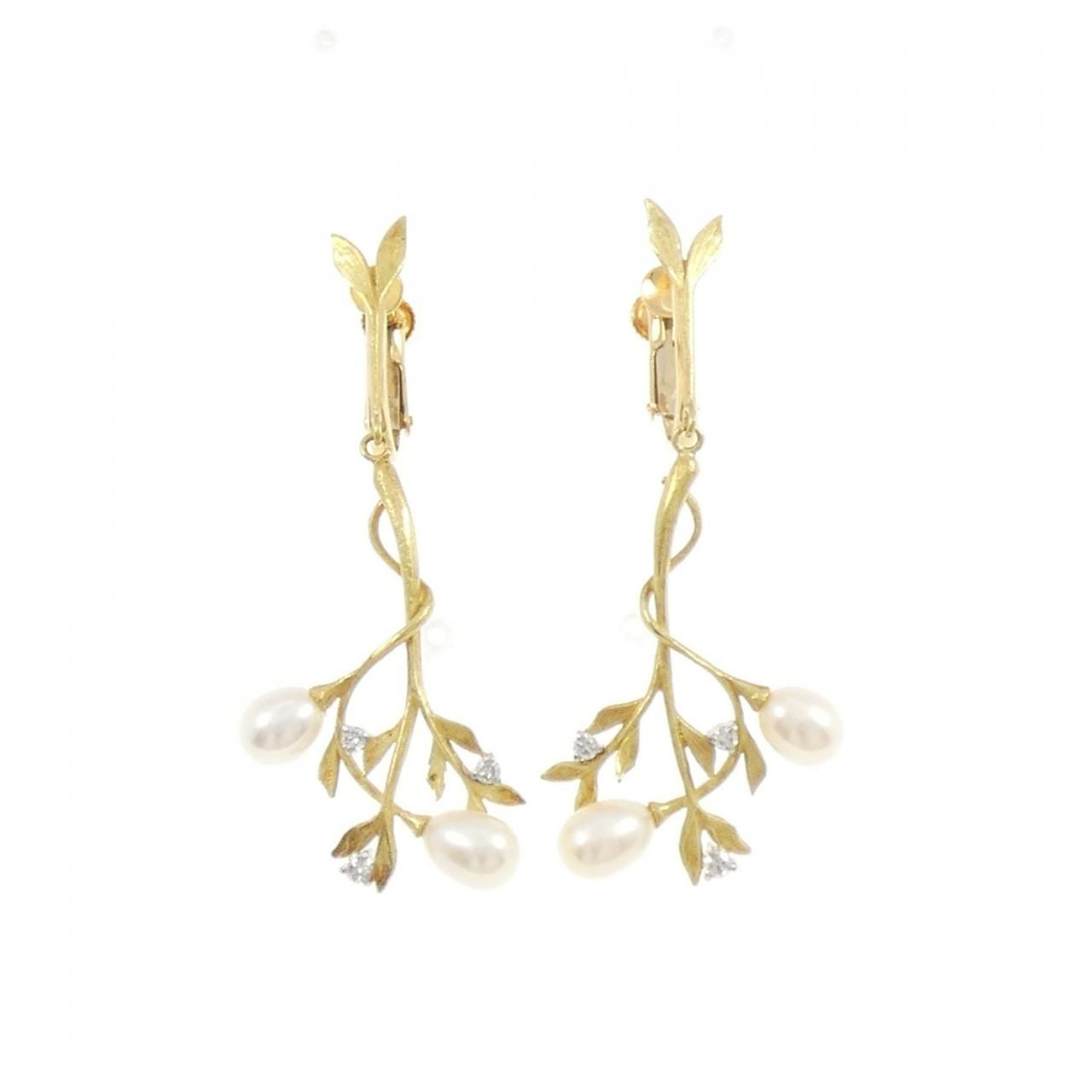 ナカジマ クニオ 淡水パール イヤリング