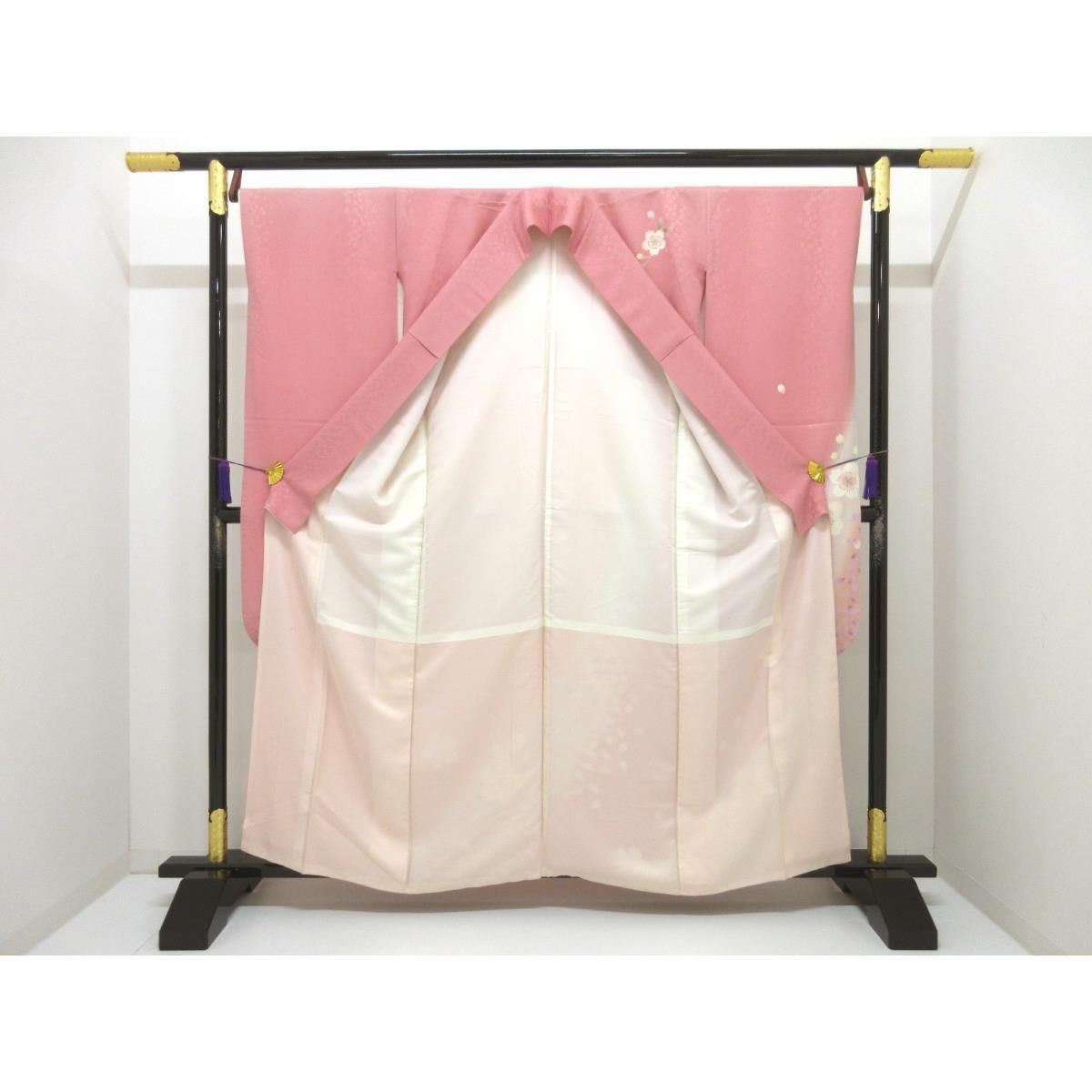 振袖 友禅金彩加工 刺繍入りボカシ染 身丈Ｓ寸