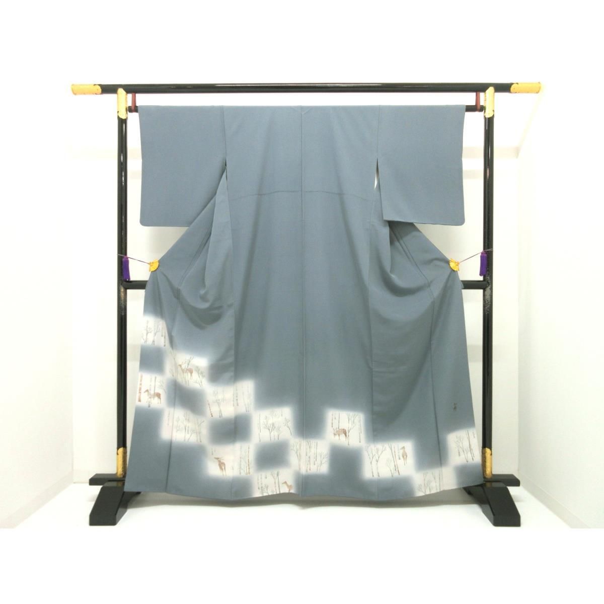 色留袖 訪問着兼用 友禅加工 身幅Ｌ寸