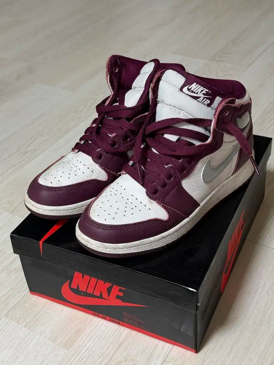 ナイキ エア ジョーダン1 OG GS ボルドー 225
