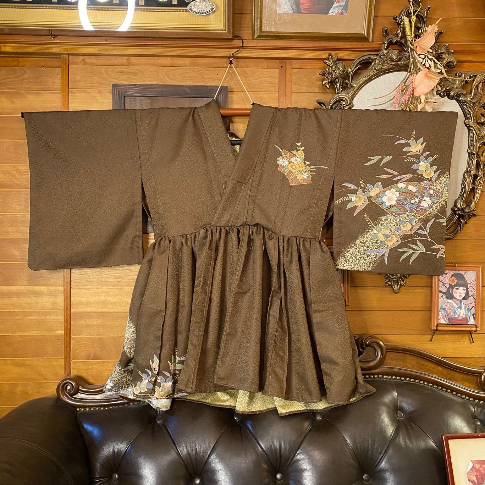 付け下げ着物 ミニ丈