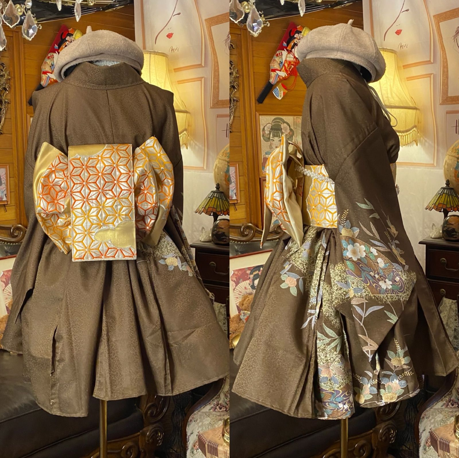 付け下げ着物 ミニ丈