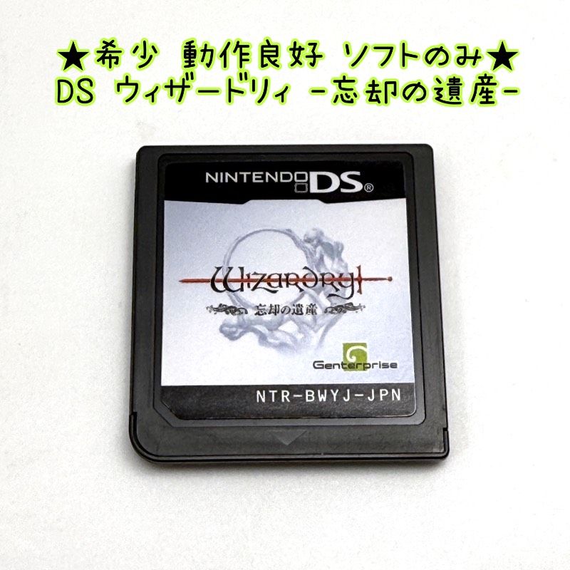 動作良好 ソフトのみ DS ウィザードリィ 忘却の遺産 Nintendo レトロ Wizardry