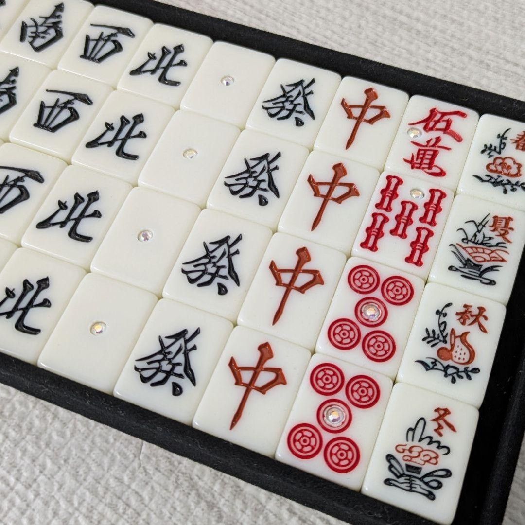 大洋ユニマック 麻雀牌 ダイヤ アタッシュケース DVD付 廃盤品 点棒 赤ドラ