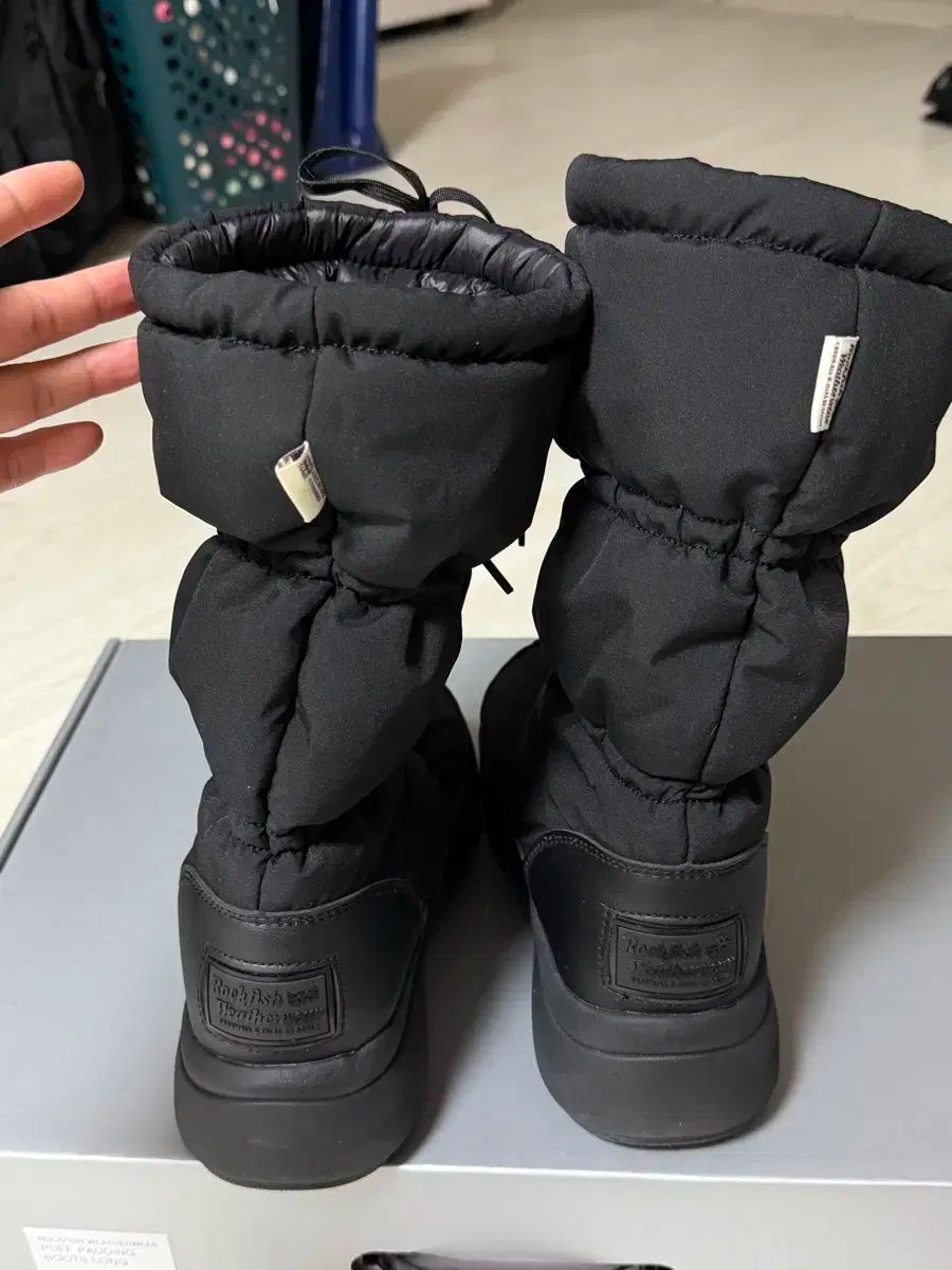 ロックフィッシュ ダウン ロング ブーツ ブラック 225