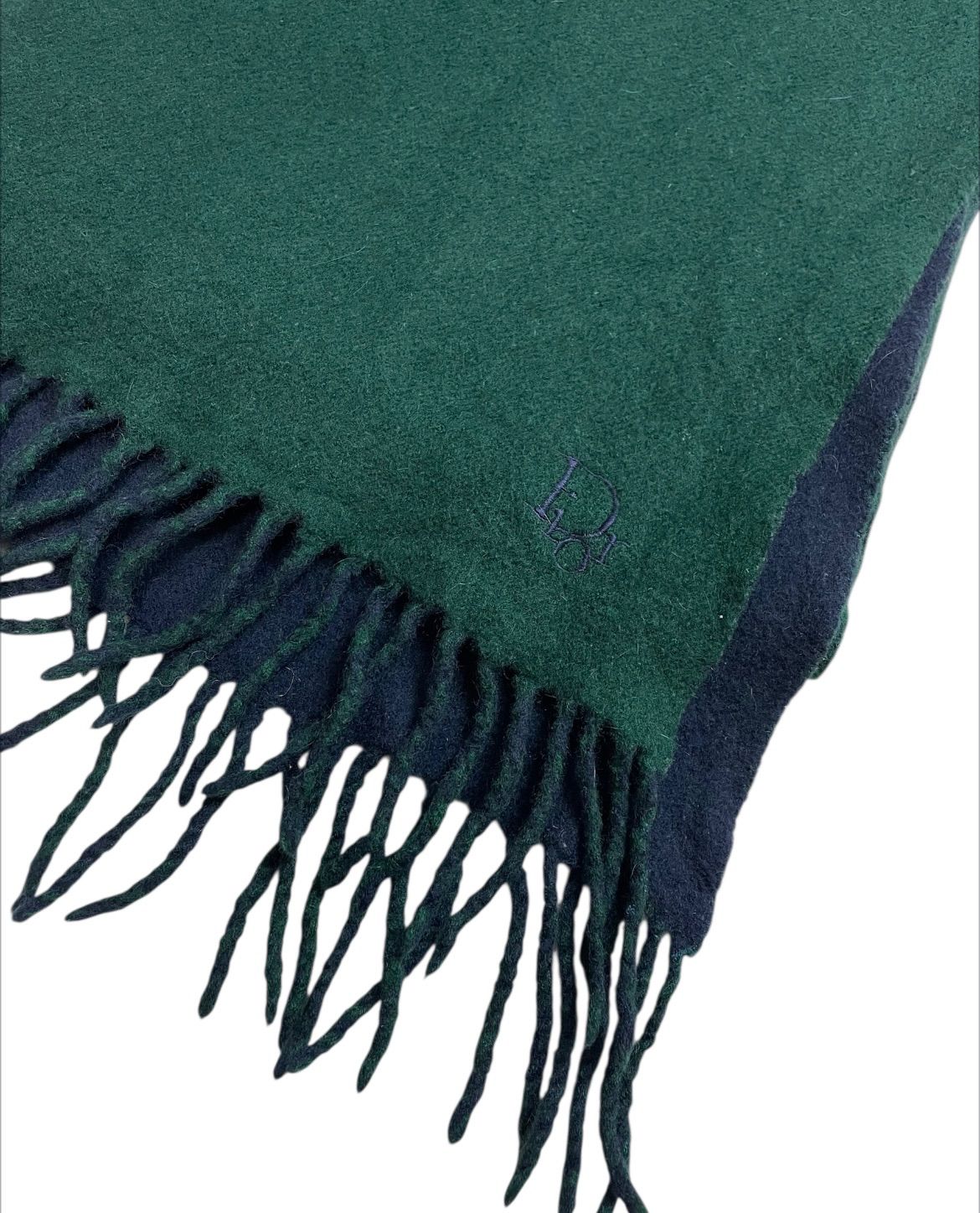 Christian Diorリバーシブルマフラークリスチャンディオール ロゴ刺繍