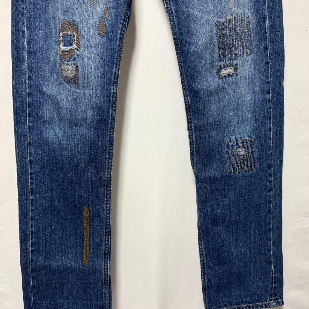 希少【291295=HOMME 【商品名】y2k 00's archive 瘡蓋 ダメージ加工