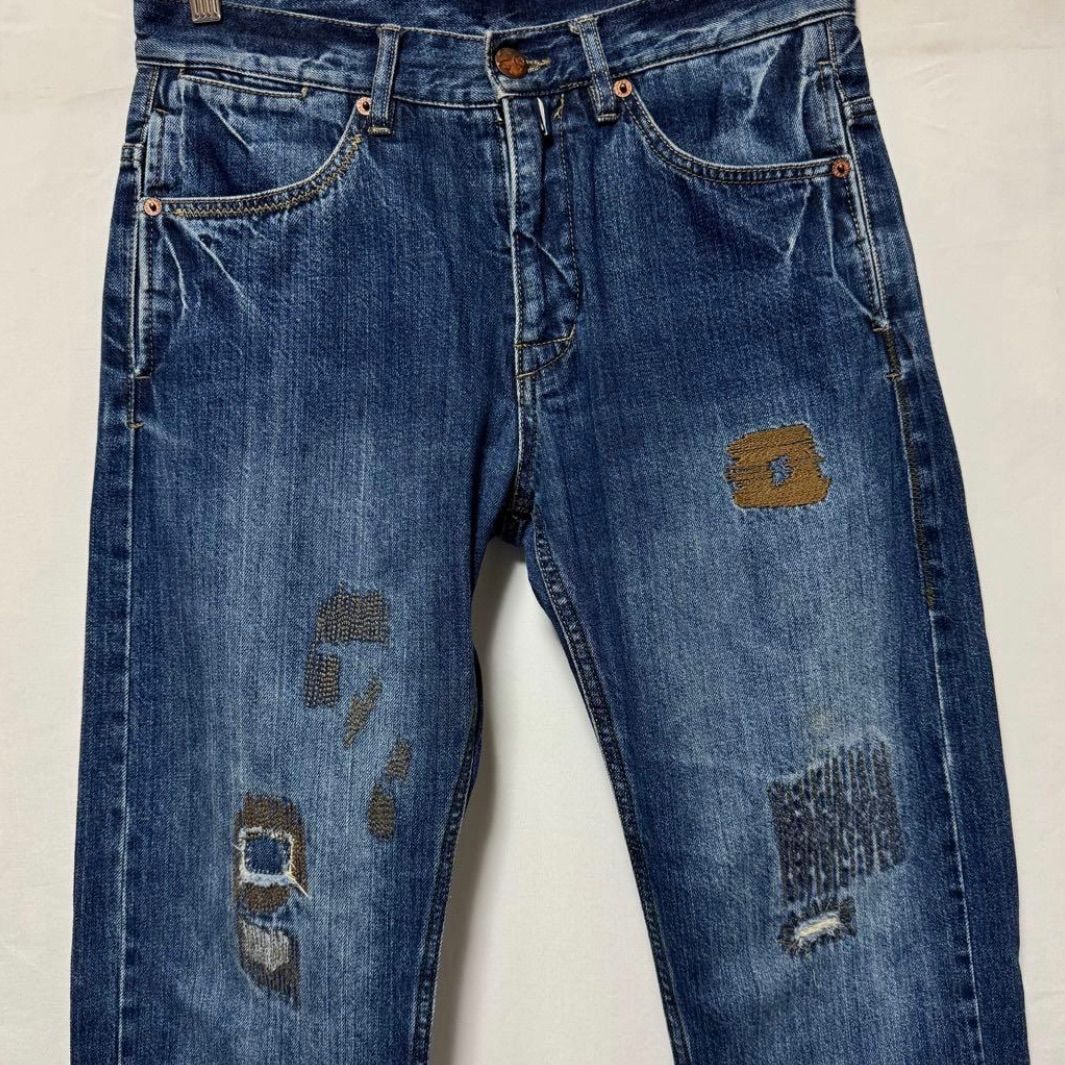 希少【291295=HOMME 【商品名】y2k 00's archive 瘡蓋 ダメージ加工