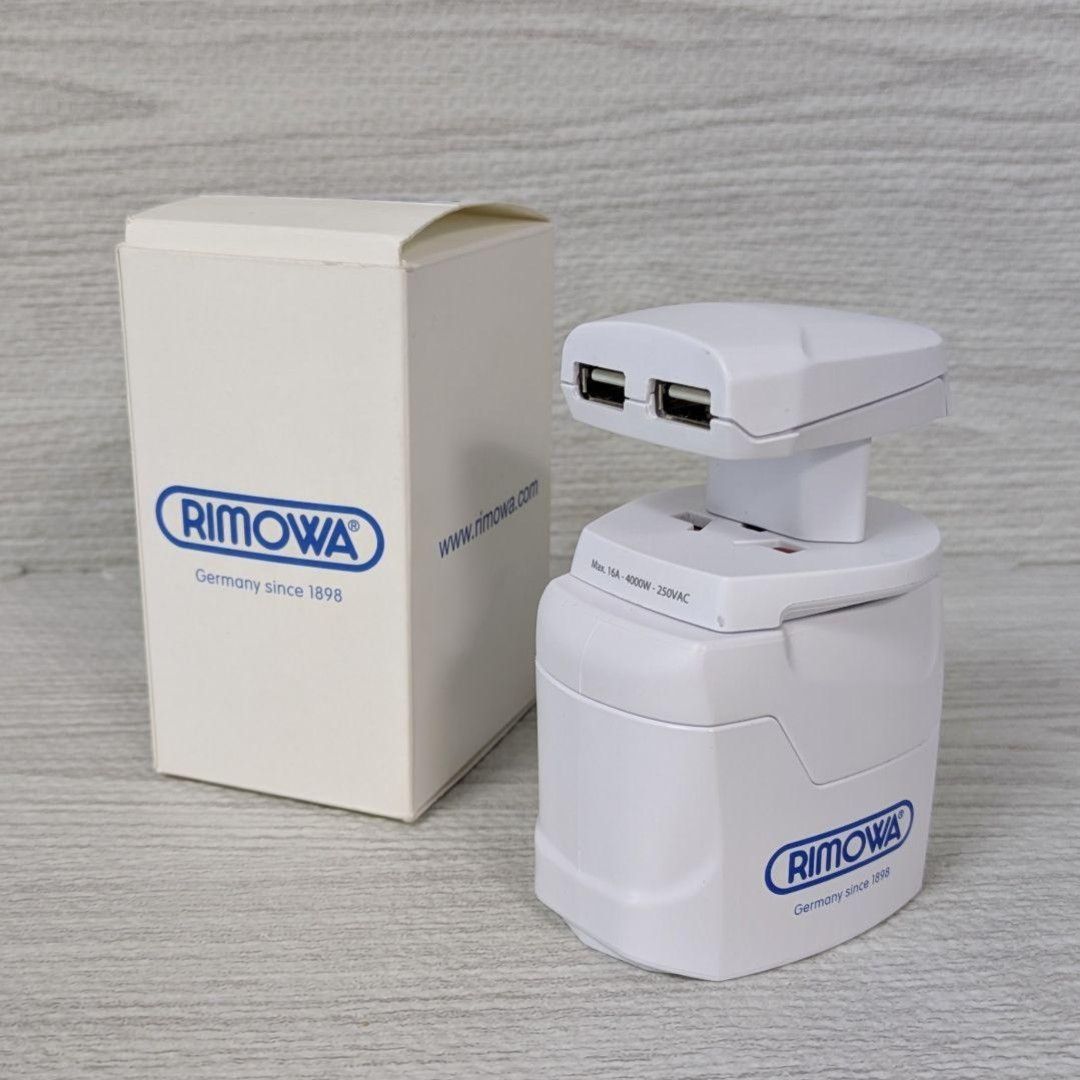 RIMOWA リモワ 多国籍 プラグアダプター 変換プラグ USBポート2つ搭載 100 240 V対応 オシャレ