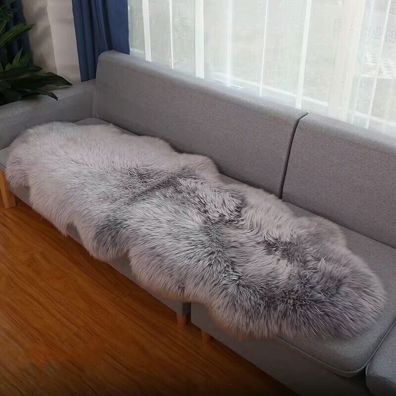 贅沢 天然ムートン ムートンラグ ムートンフリース ファー マット75 180