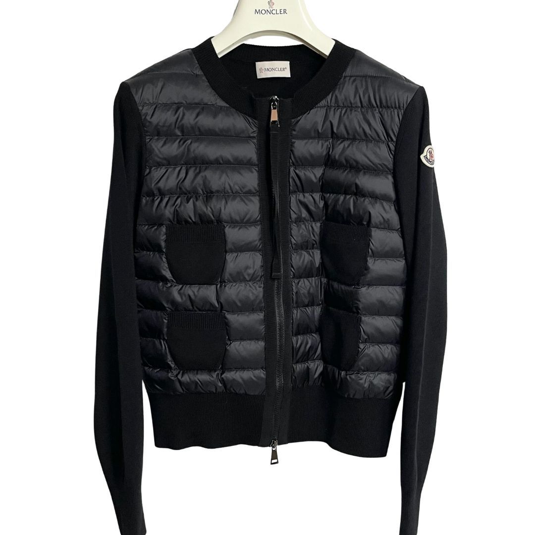 MONCLER/XS/ブラック/レディースダウンカーディガン/型番