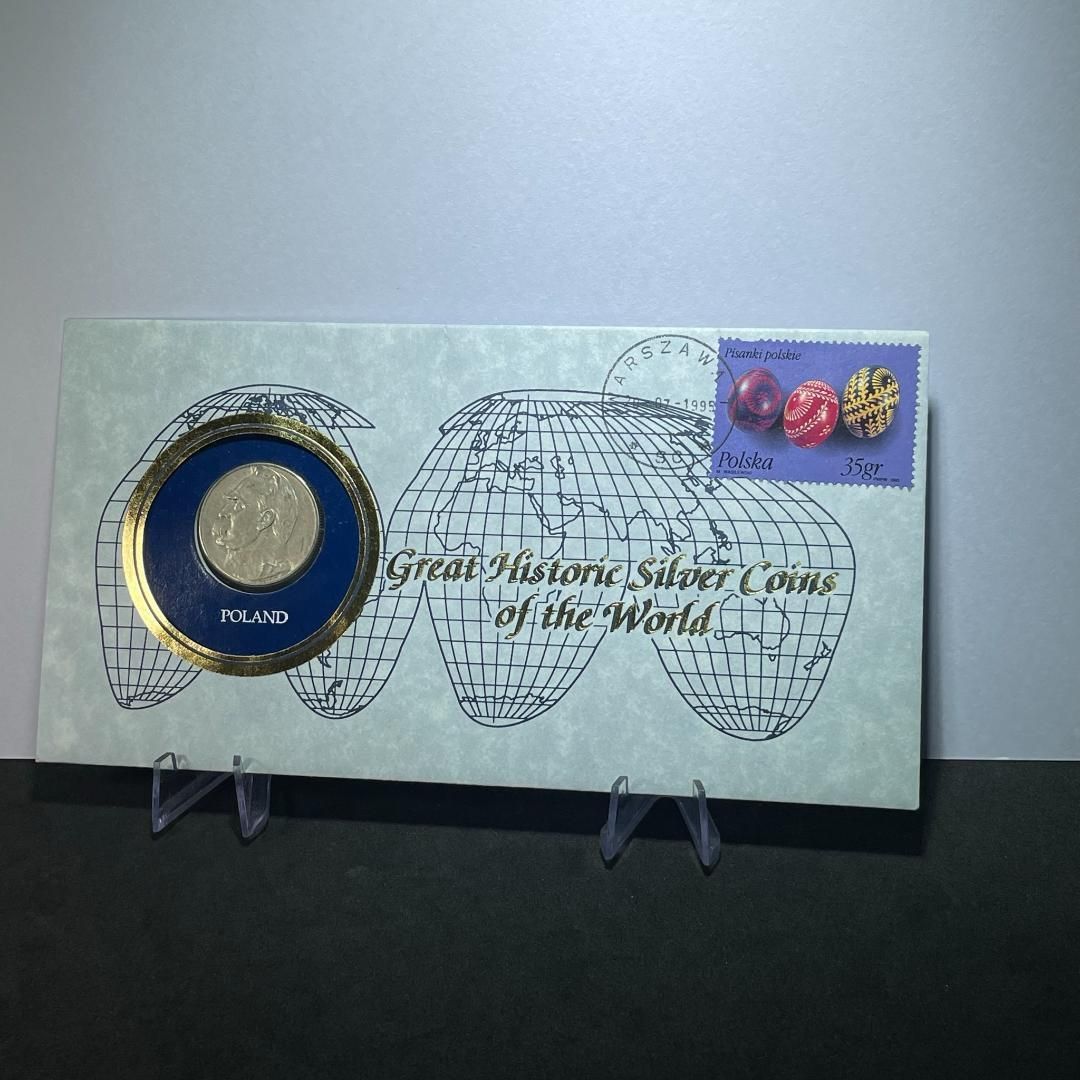 銀貨】1954年 ポーランド 5ズウォティ銀貨／フランクリンミント発行