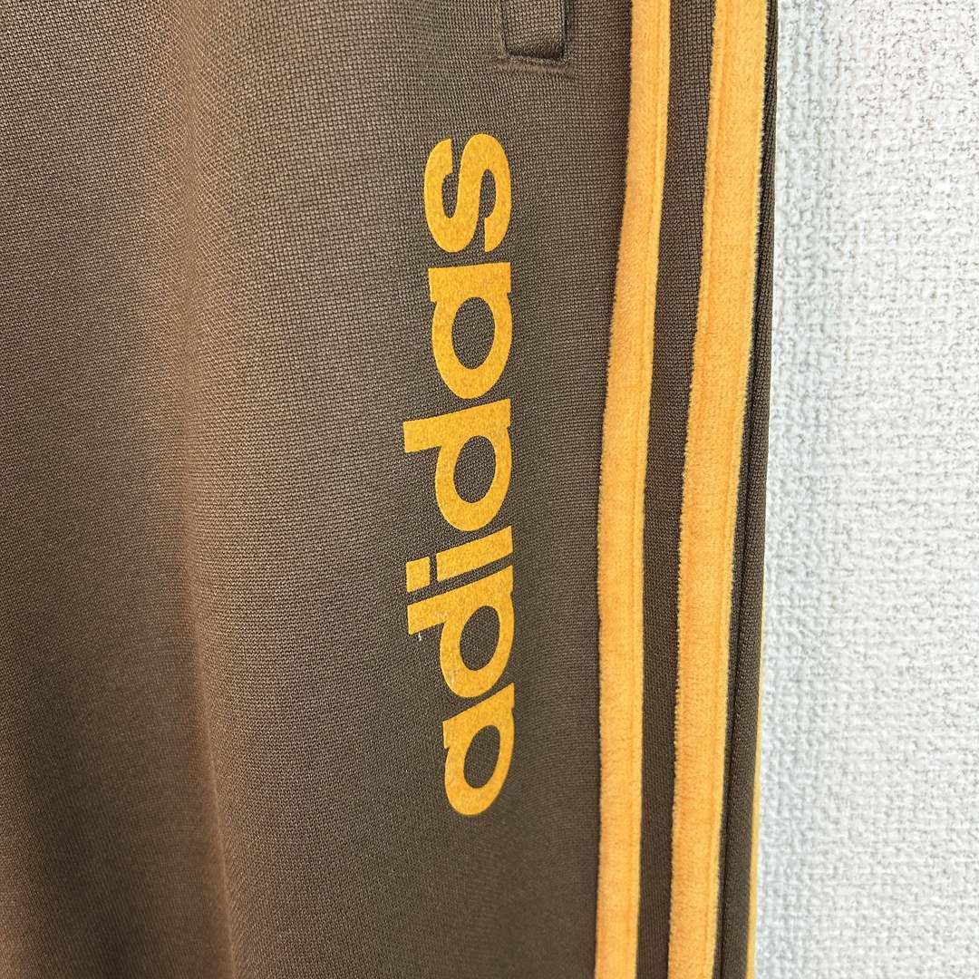 00s Adidas アディダス トラックパンツ サイドライン ロゴ ブラウン