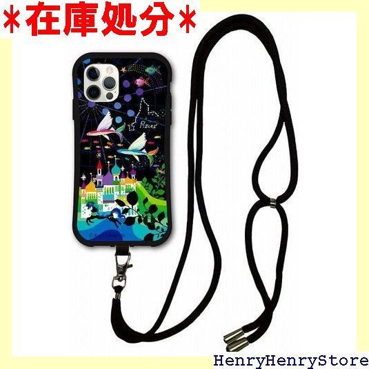 スマホショルダー付 iPhone16Pro スマホケース i-coronケース 耐衝撃タイプ ホラグチカヨ 動物 アニマル デザイン アイフォン16プロ ケース 保護 スマホカバー うお座 魚座 パイシーズ 2299