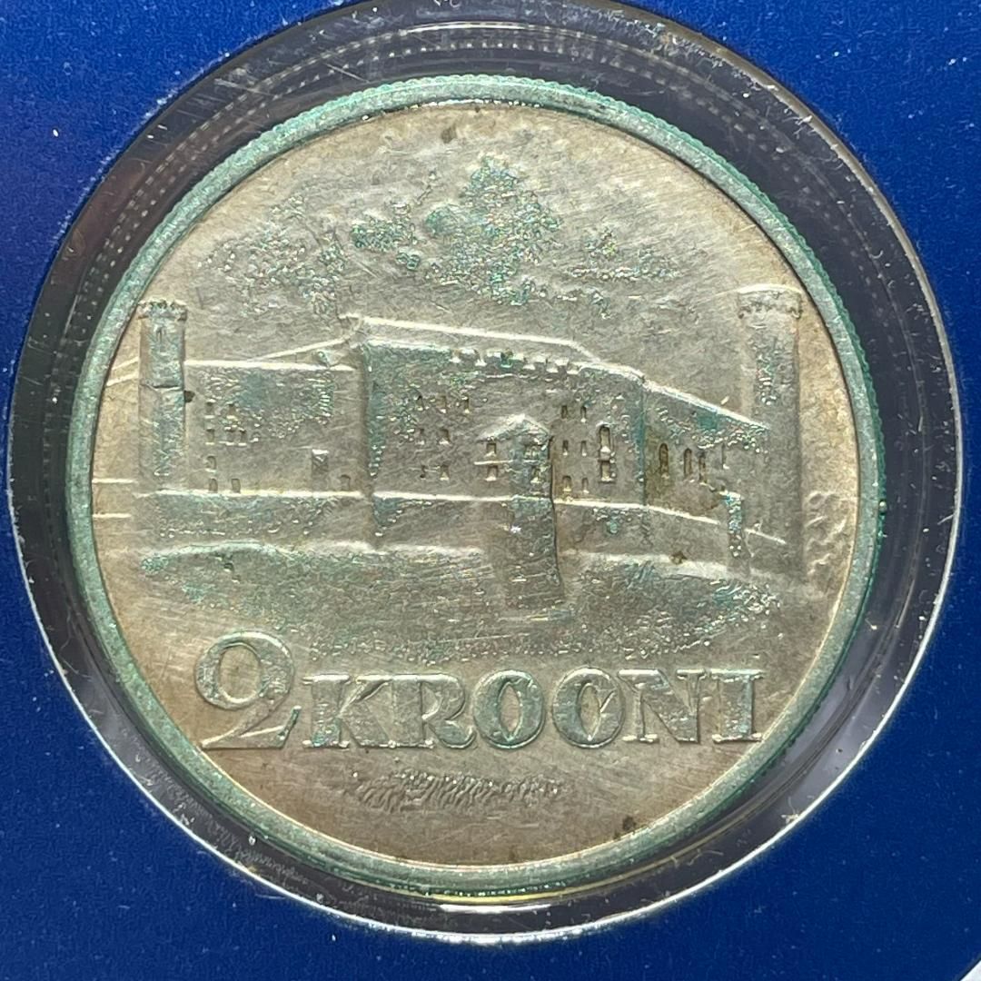 銀貨】1930年 エストニア 2クローニ銀貨／フランクリンミント発行