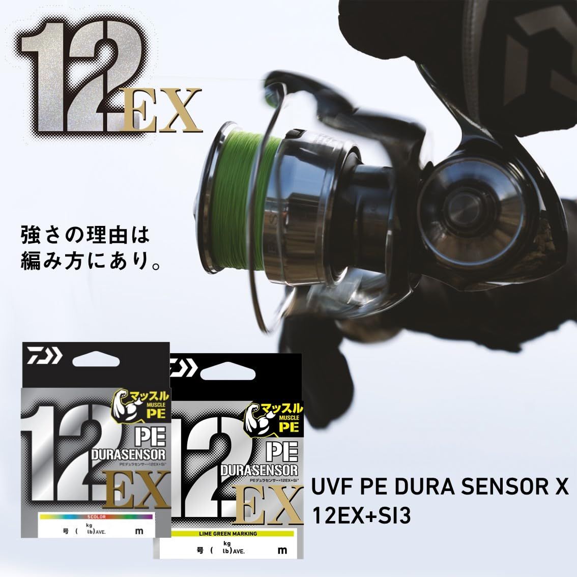 ダイワ DAIWA PEライン 12本撚り PEデュラセンサー×12EX 5 0.5号~10号 150 200 300 400m 各種 モデル