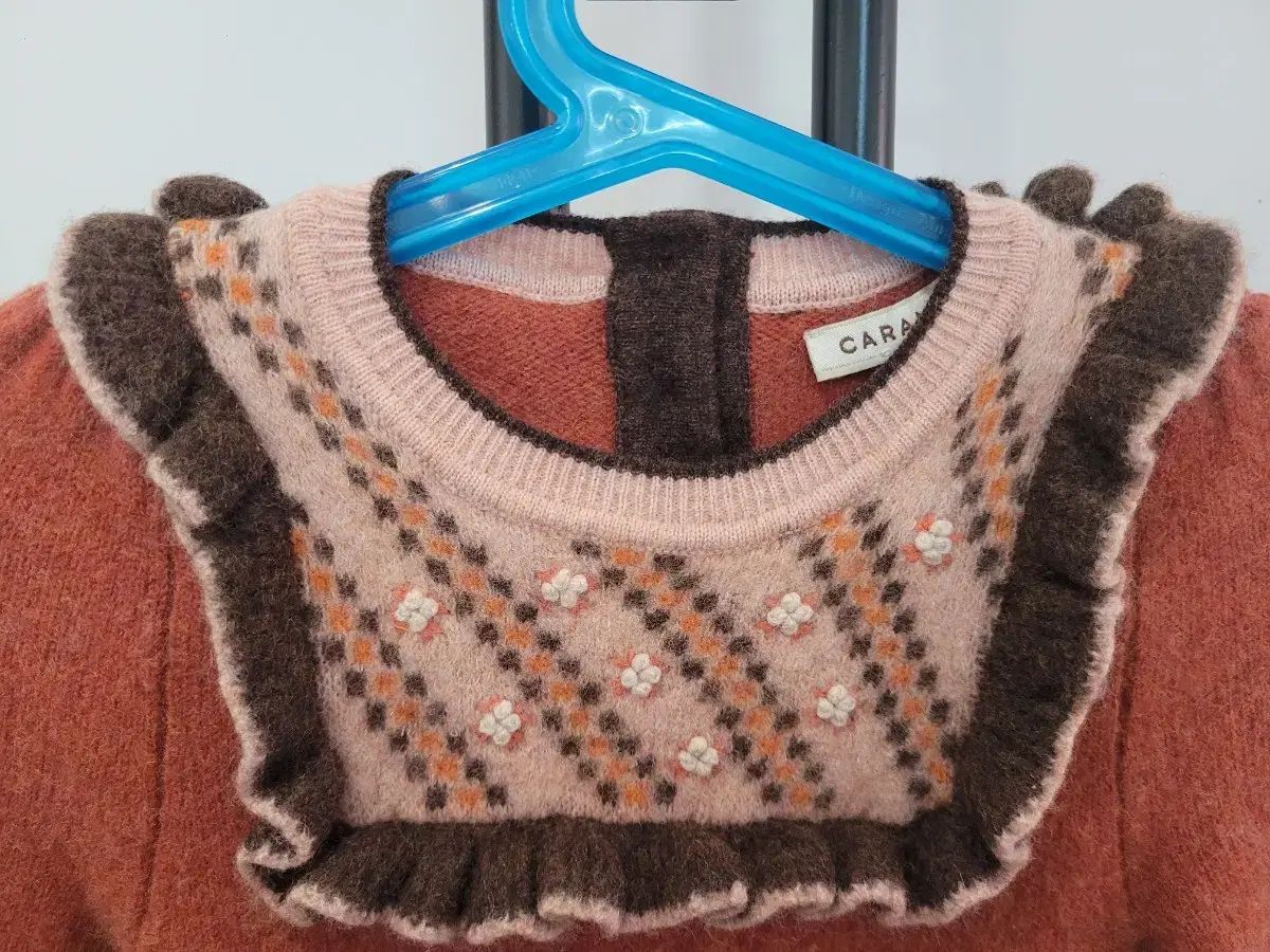 キャラメルラン ドン ウール ワンピース 6歳