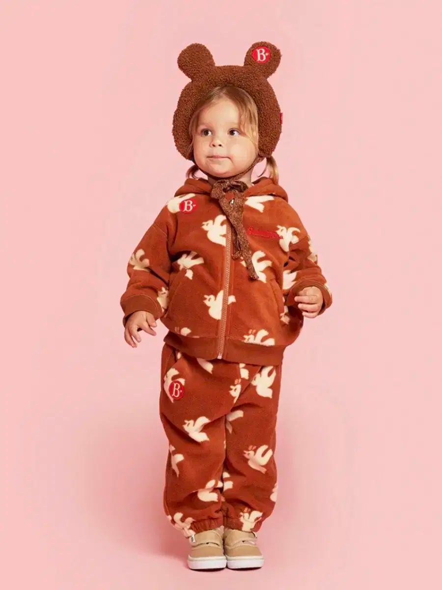 ベベデピノ ピジョン フリース 上下セット 100