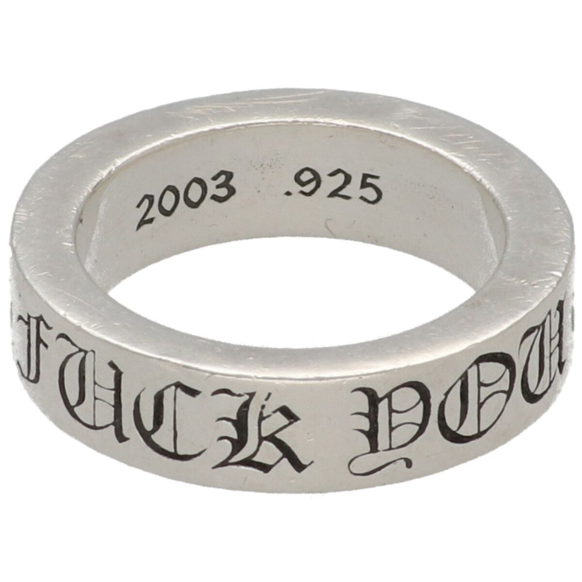 中古】 CHROME HEARTS クロムハーツ スペーサーリング 6mm FUCK YOU 14