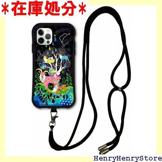 スマホショルダー付 iPhone 16 Pro スマホケース i-coronケース 耐衝撃タイプ ホラグチカヨ 動物 アニマル デザイン アイフォン16プロ ケース 保護 スマホカバー やぎ座 山羊座 カプリコーン 2305