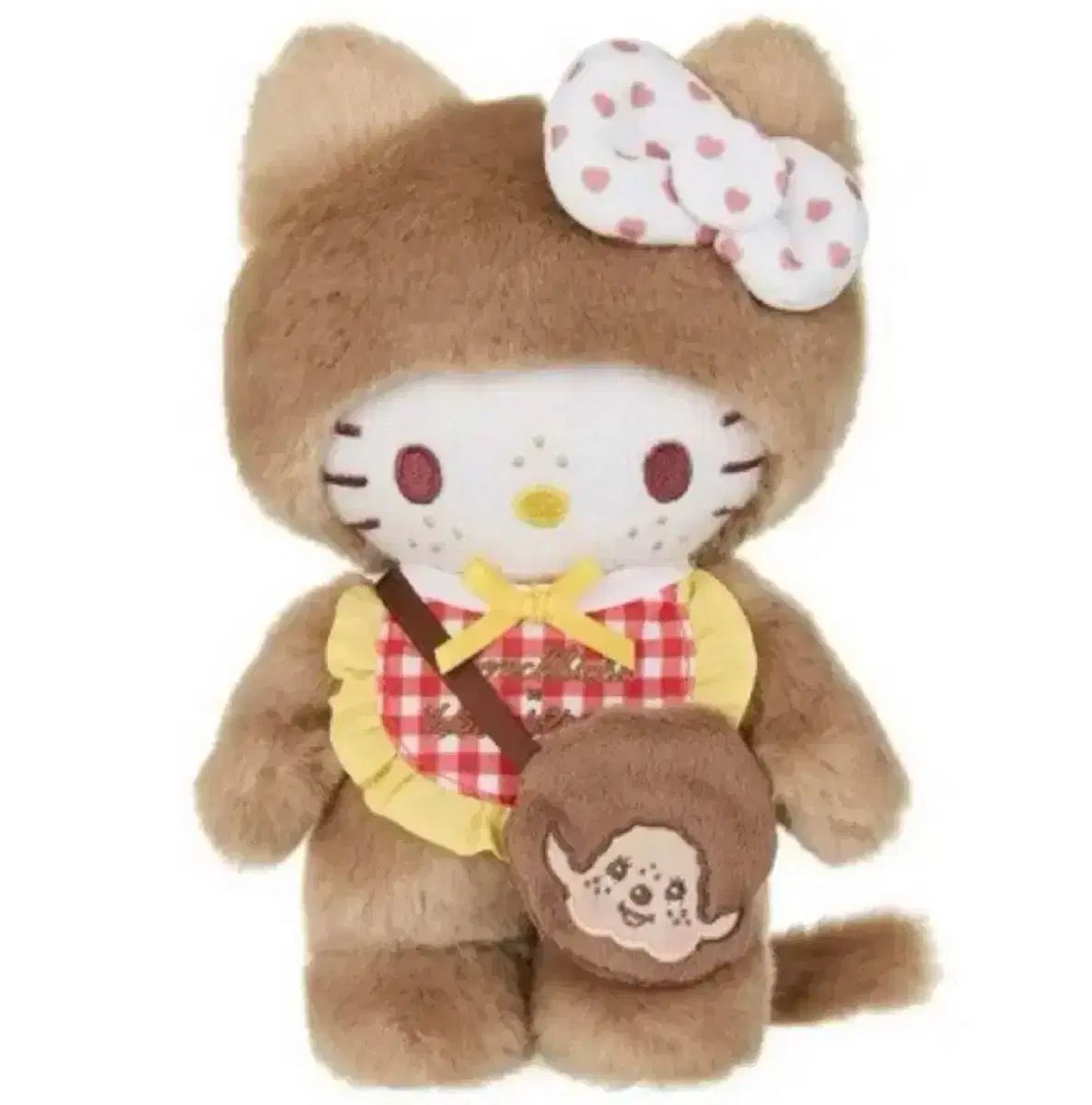 ハローキティ モンチッチ コラボ ぬいぐるみ S キティ タグ O