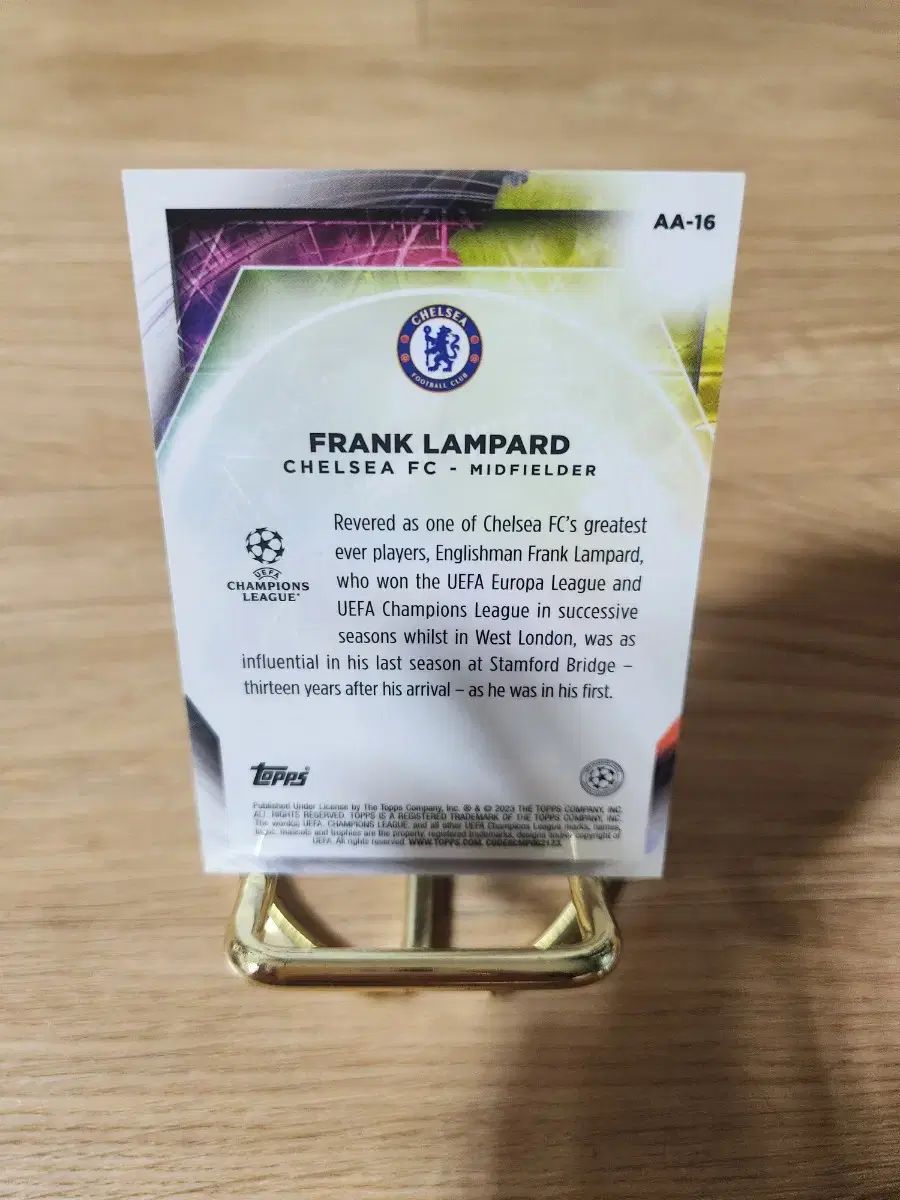22-23 Topps LAMPARD ランパード 直筆サイン 25シリ Chelsea Frank
