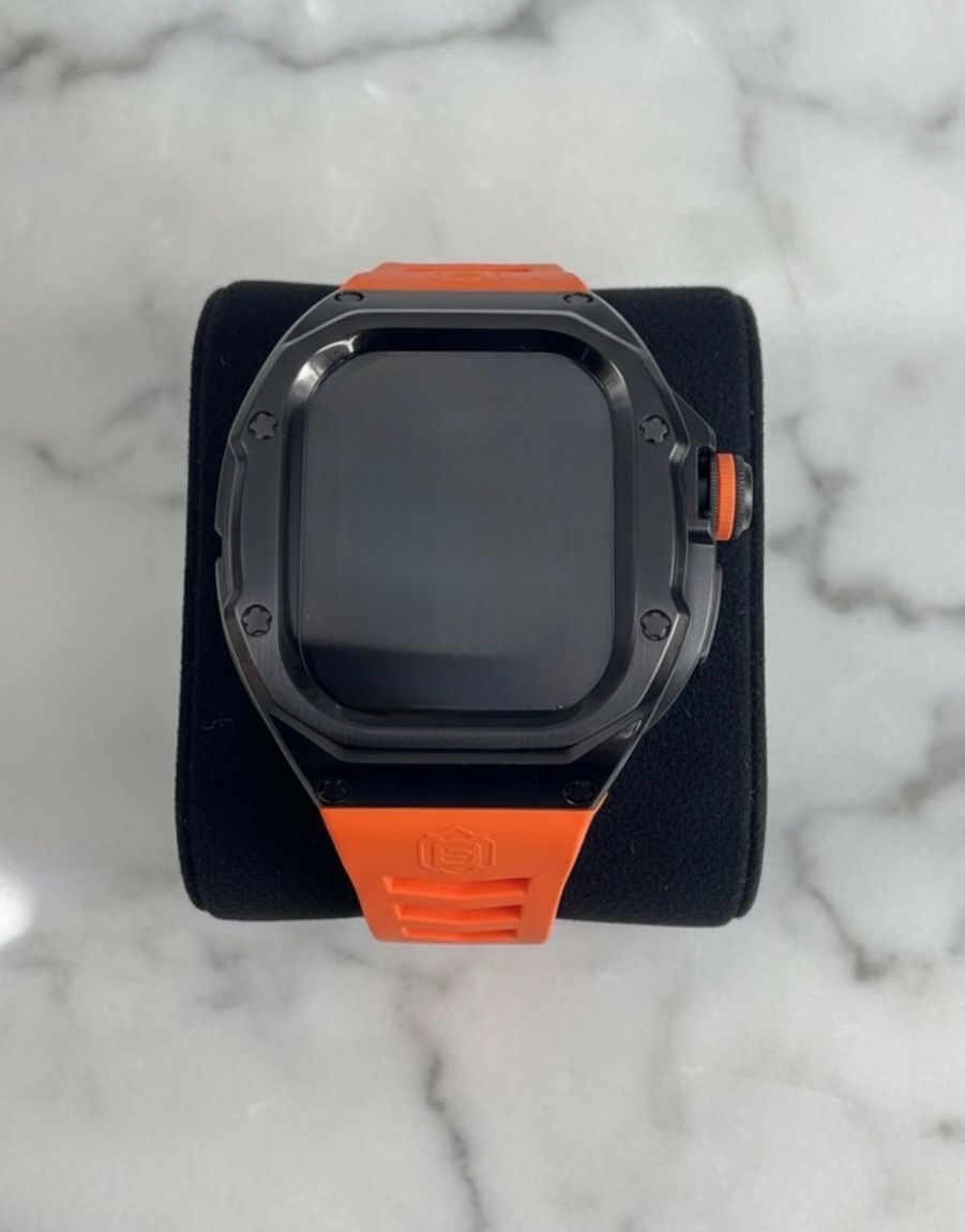 49mm ステンレスケース Apple Watch Ultra ラバーバンド アップルウォッチ ウルトラ 454