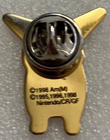 e#ポケモン# ピカチュウ 背伸ばしver ピンバッジ