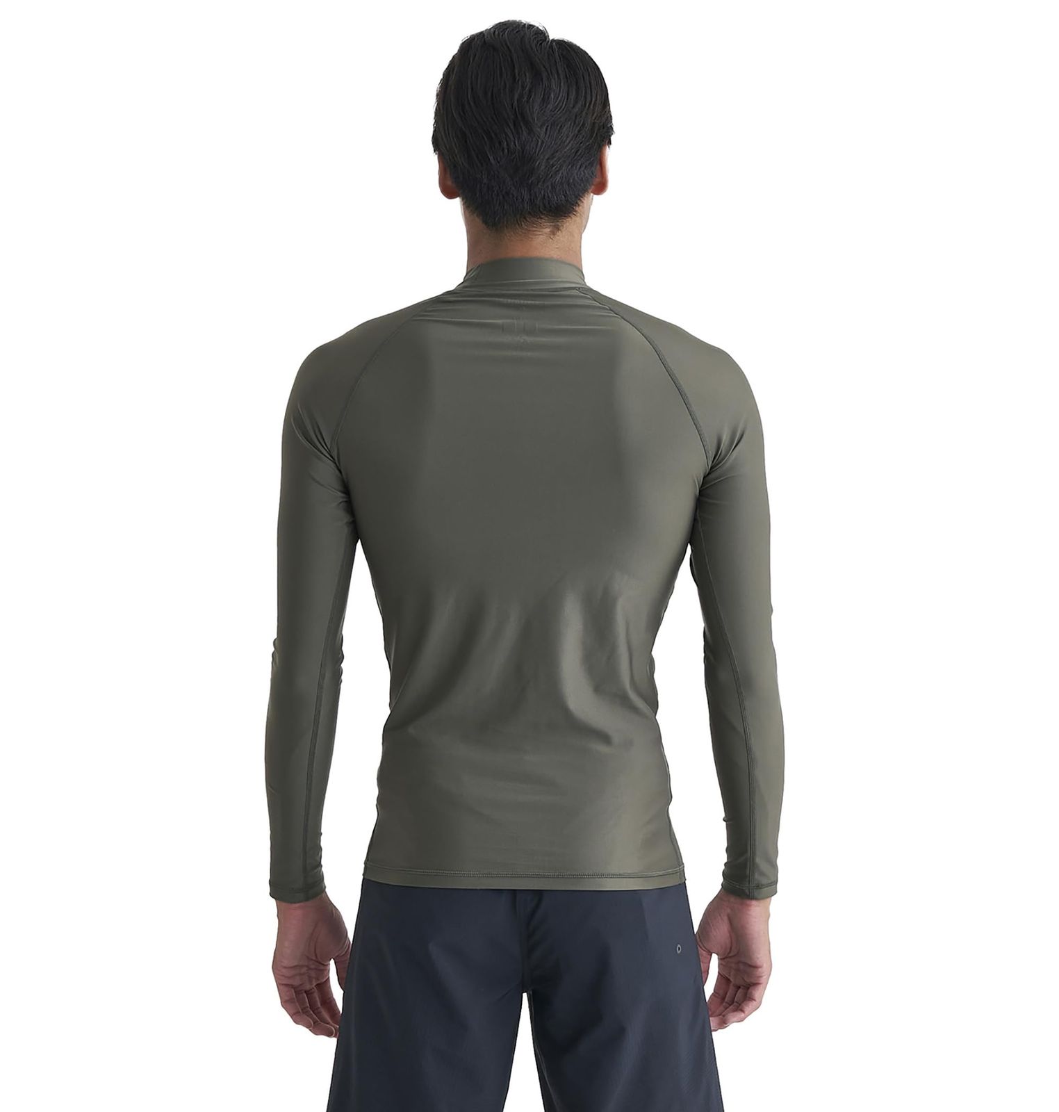 クイックシルバー ラッシュガード UPF 50 高速乾性 山波ロゴ 長袖ラッシュガード メンズ