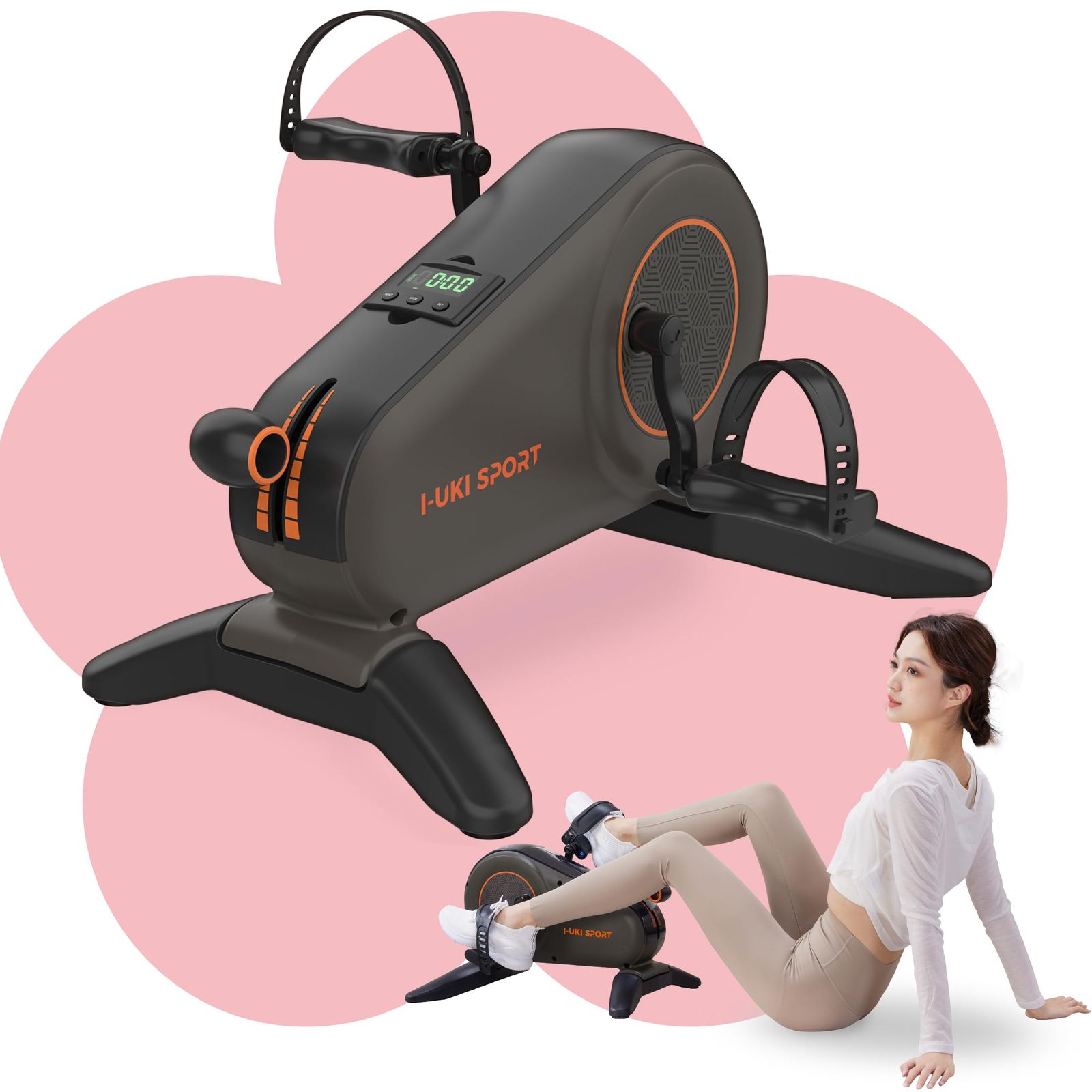 ミニ エアロバイク 家庭用 静音 マグネット8段階負荷 液晶メーター 脚付きルームバイク 省スペース 在宅 有酸素運動 組立簡単 シニアにも使いやすい