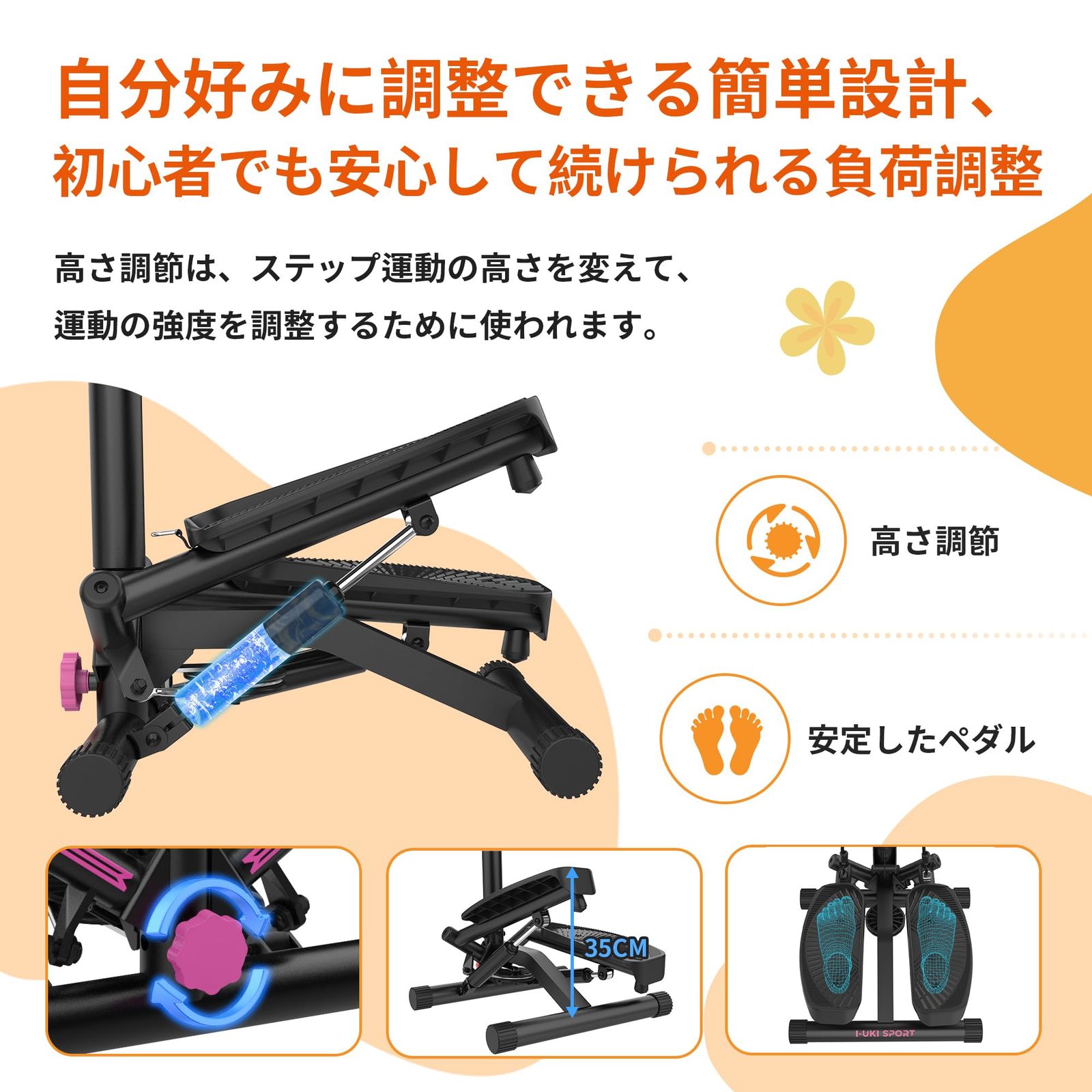 健康ステッパー 組立簡單 足踏み健康器具 ツイストエアロステッパー 静音 負荷調整付き モニター ハンドル パワーバンド付き 踏み台で全身トレーニングと筋トレ 室内運動不足を解消 自宅トレ 有酸素運動 運動器具 最大承重量110kg メーカー 高齢者 WWW_OPDRERGINERDOGAN_COM