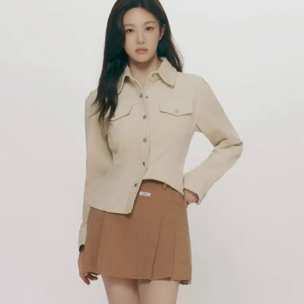 マリテフランソワジルボー プリーツ ミニスカート ベージュ s