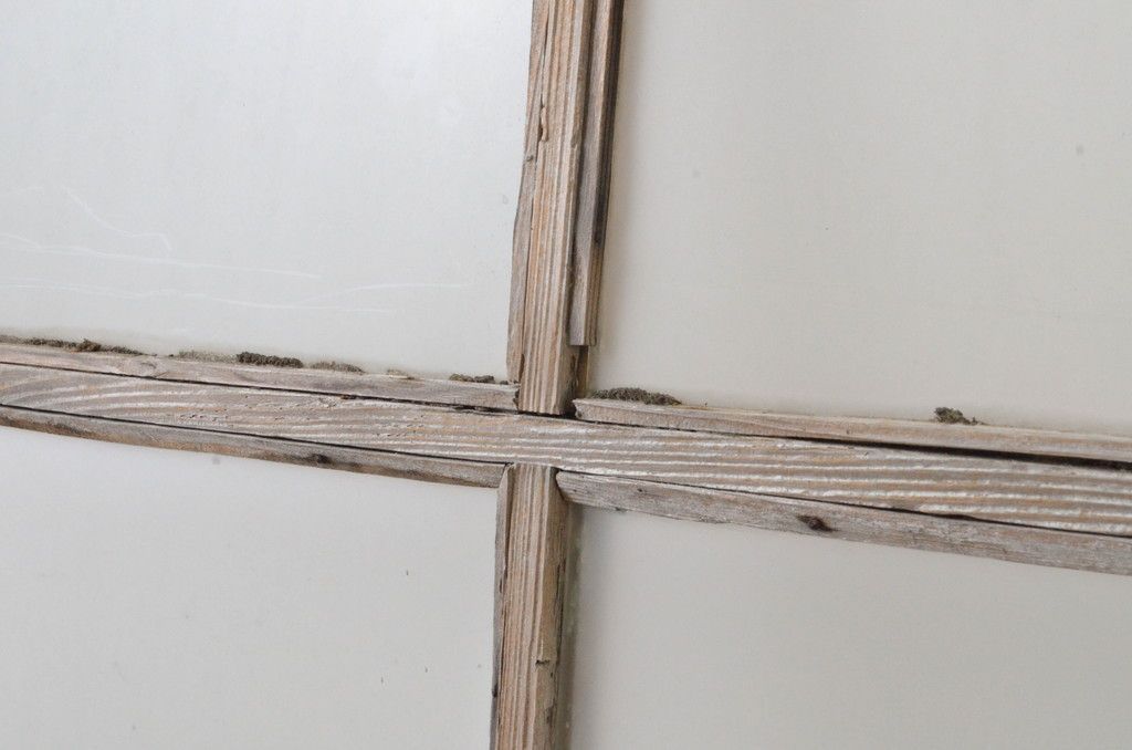 ガラス窓2枚セット アンティーク建具