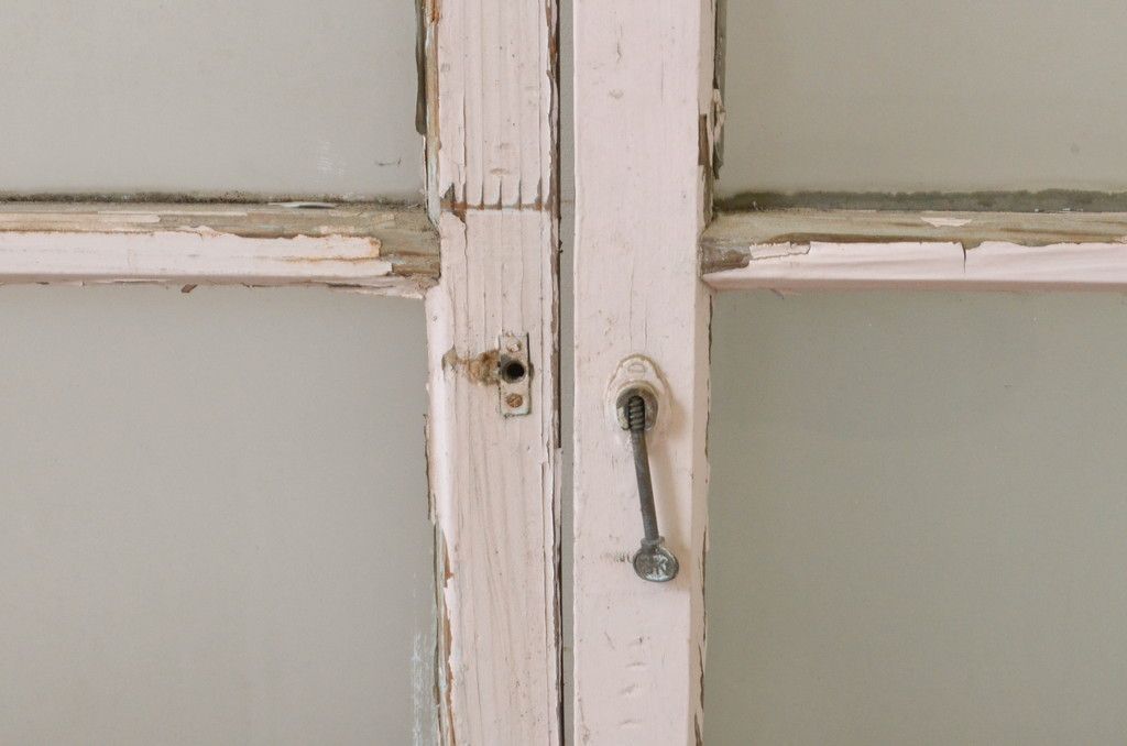 ガラス窓2枚セット アンティーク建具