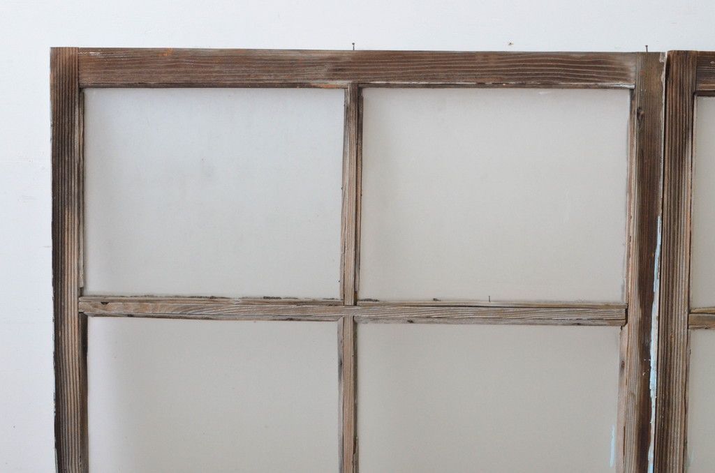 現状販売 ガラス窓2枚セット