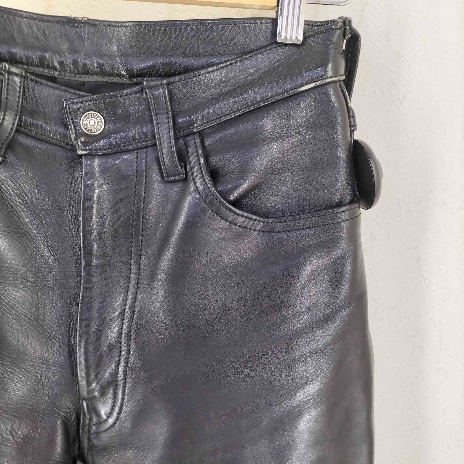 ユーズドフルギ USED古着 初期タグ 90S STEERHIDE LEATHERパンツ