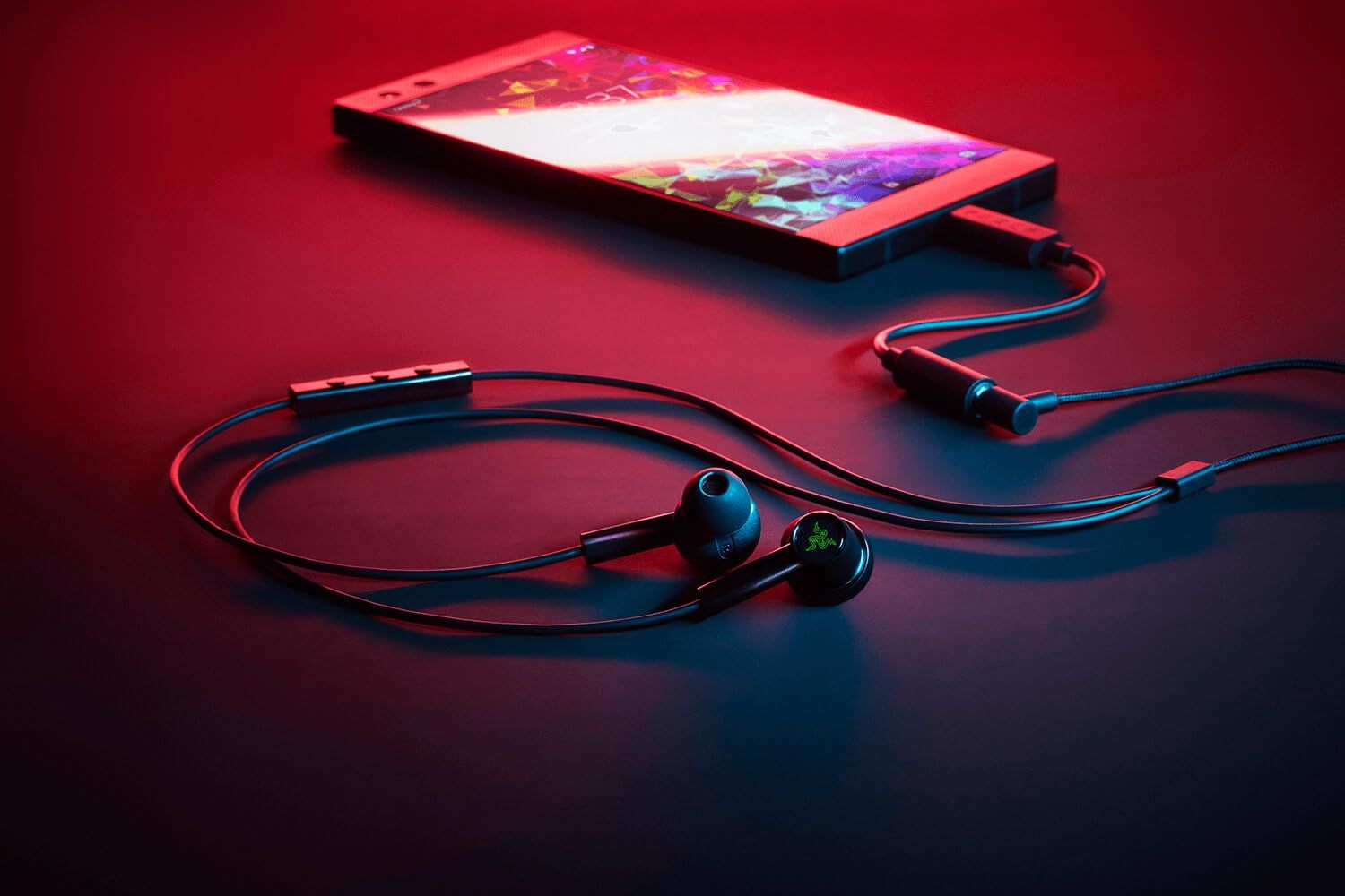 Razer Hammerhead Duoコンソール カスタム デュアルドライバー技術 - インラインマイクミュートスイッチ - アルミフレーム - キャリングケース - 3.5mmヘッドホンジャック - グリーン RZ12-030300-