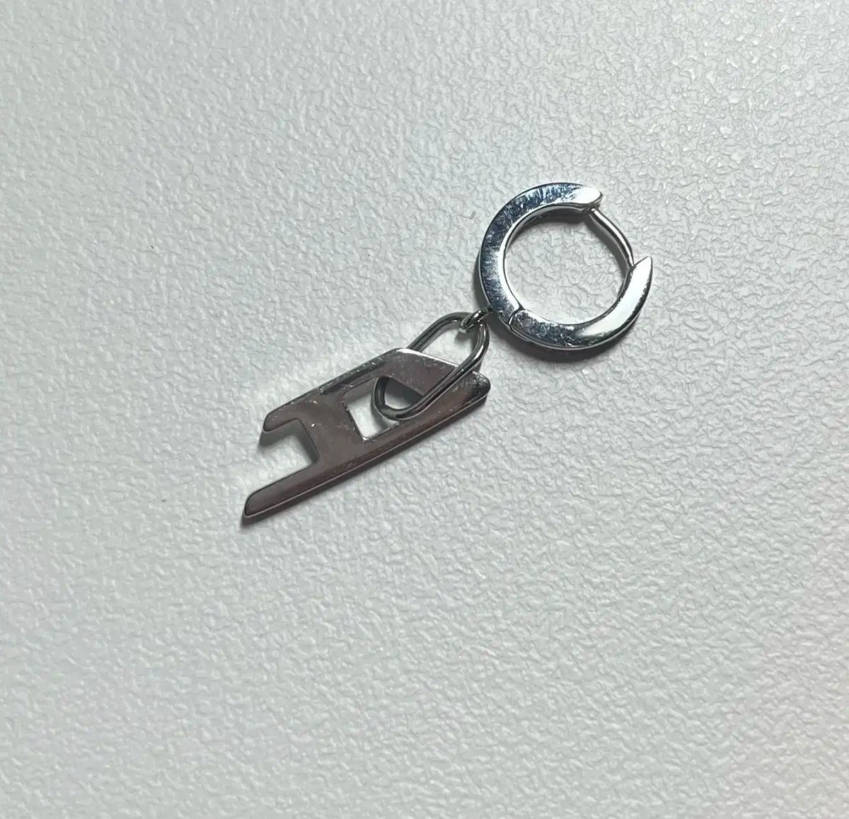 DIESEL ディーゼル Dx 1336 ステンレス シルバー フード イヤリング