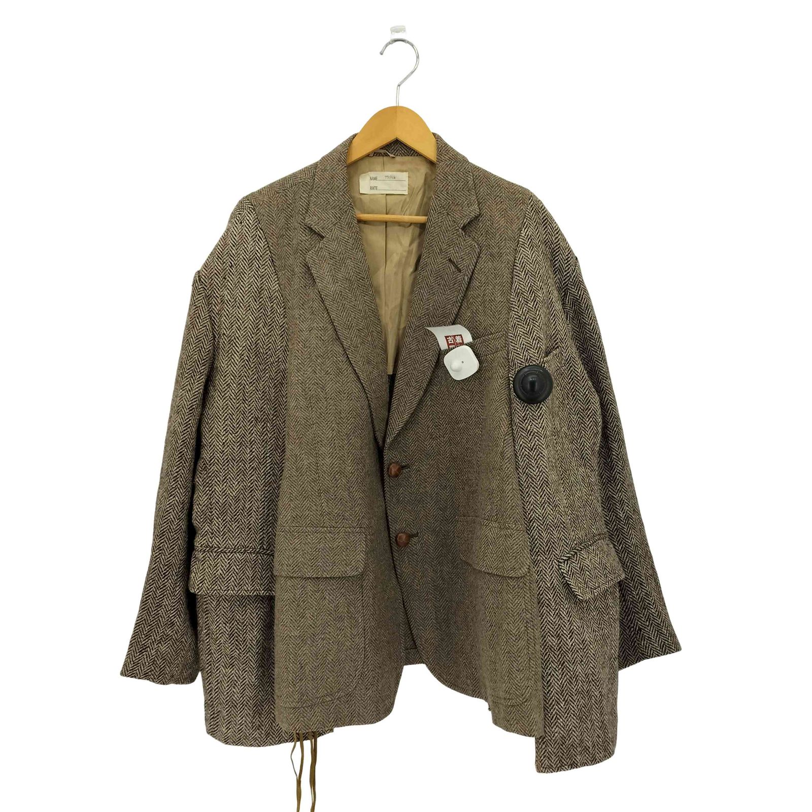 ナナナナサーカ 77circa 再構築 クルミボタン ショップ ヘリンボーン