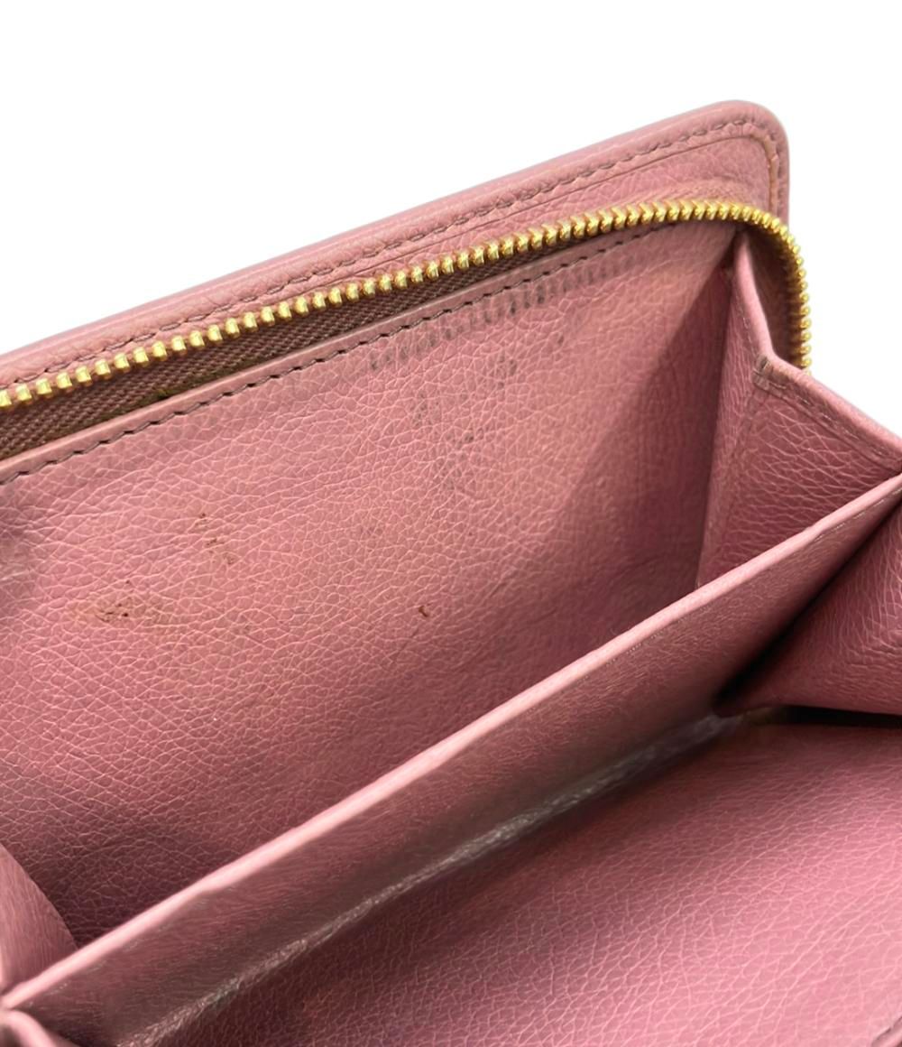 RFID搭載✨️プラダ PRADA 二つ折り財布 リボン ピンク レザー プラダ 二つ折り財布 リボン レディース PRADA PRADA ピンク リボン