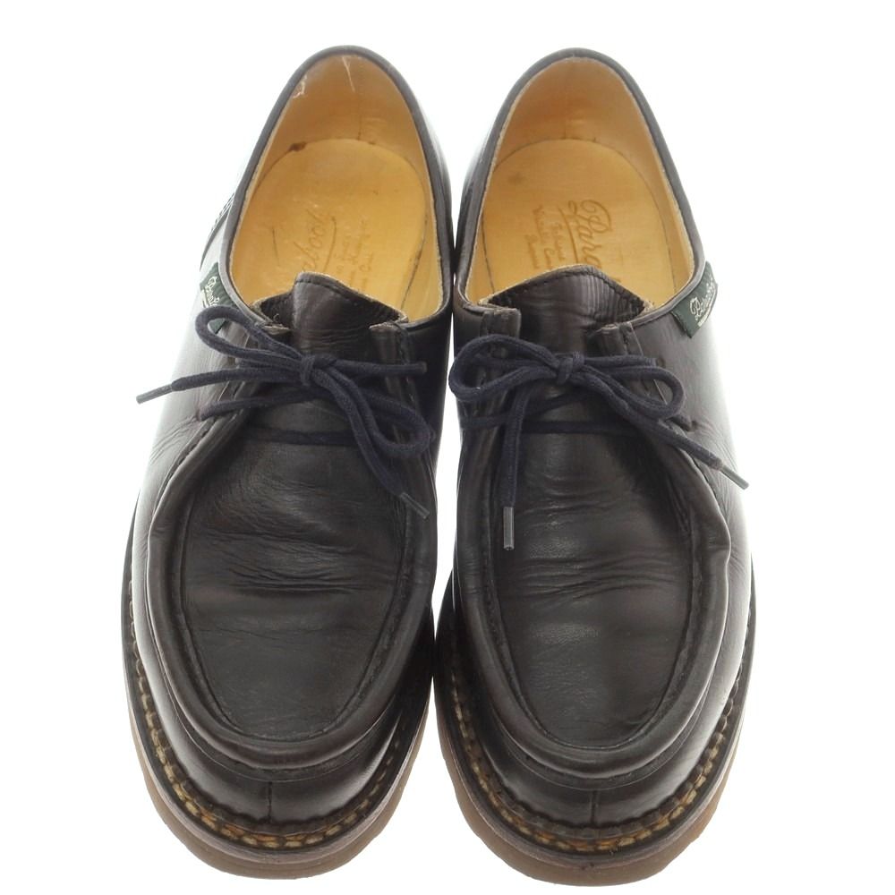 パラブーツ Paraboot ミカエル デカタグ チロリアンシューズ ブラック サイズ39 メンズ