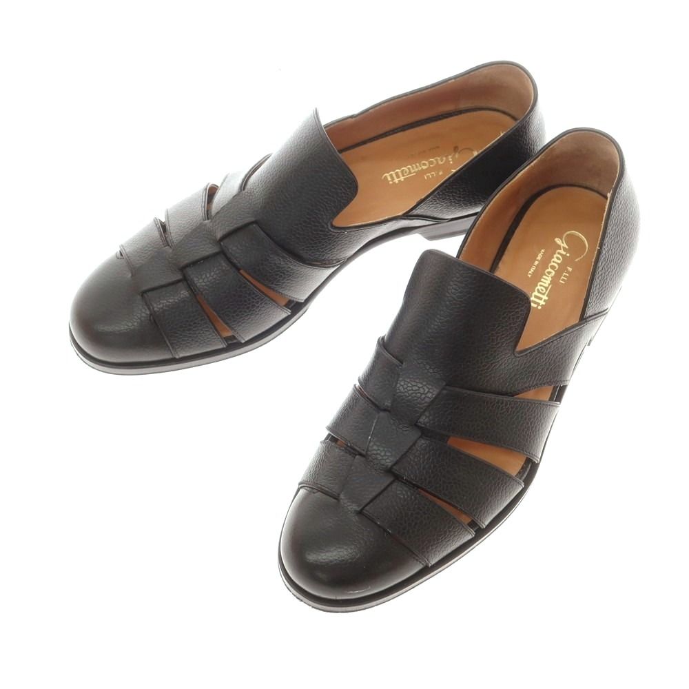 美品】フラテッリジャコメッティ サンダル 黒41サイズ（26cm