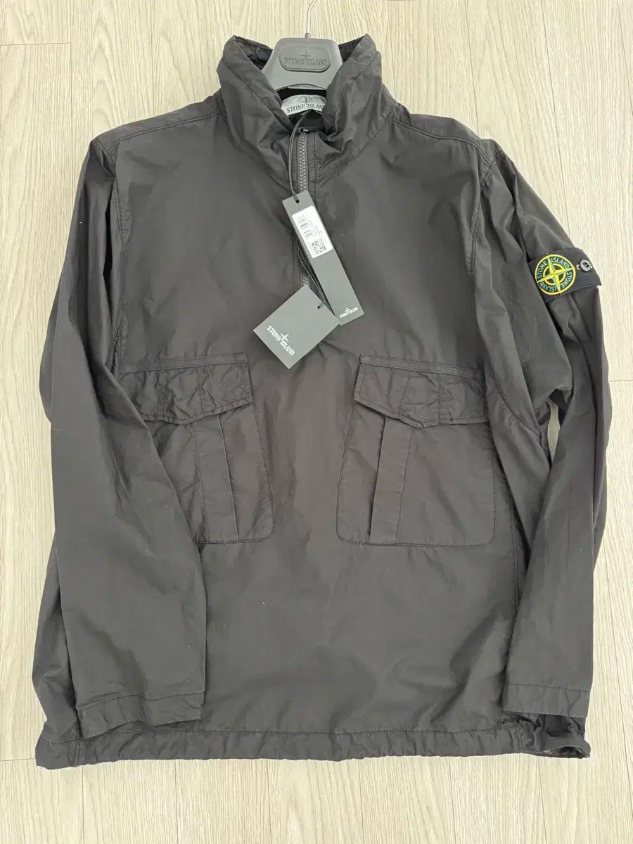 STONE  アノラック ブラック ストーンアイランド アノラック ブラック（ハーフジップ） - メルカリ