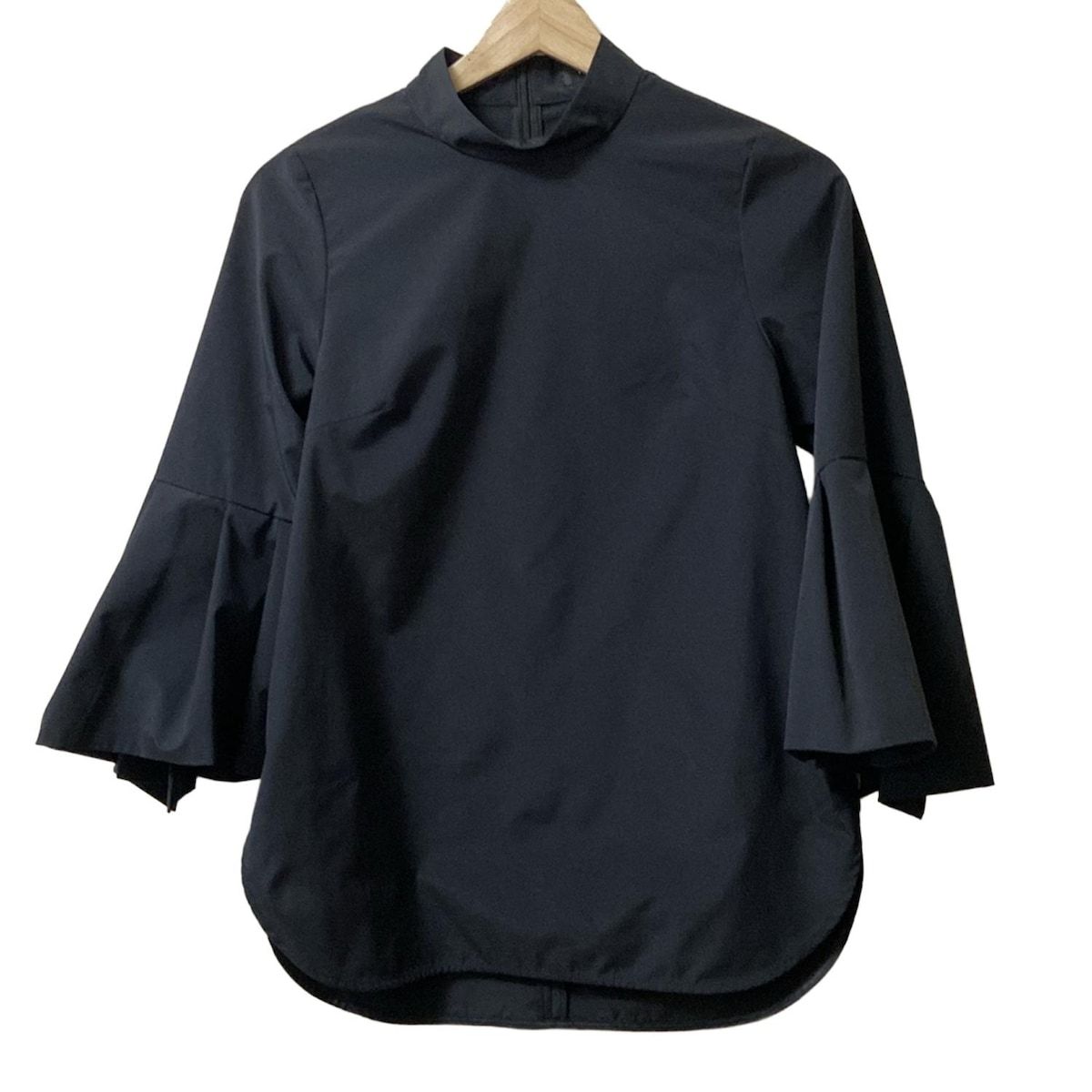 M-PREMIER エムプルミエ チュニック サイズ32 P レディース - 黒 ハイネック 七分袖