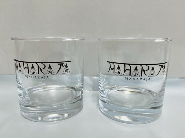 DISCO MAHARAJA マハラジャ ロックグラス2コ シャンパングラス1コ 品 稀少