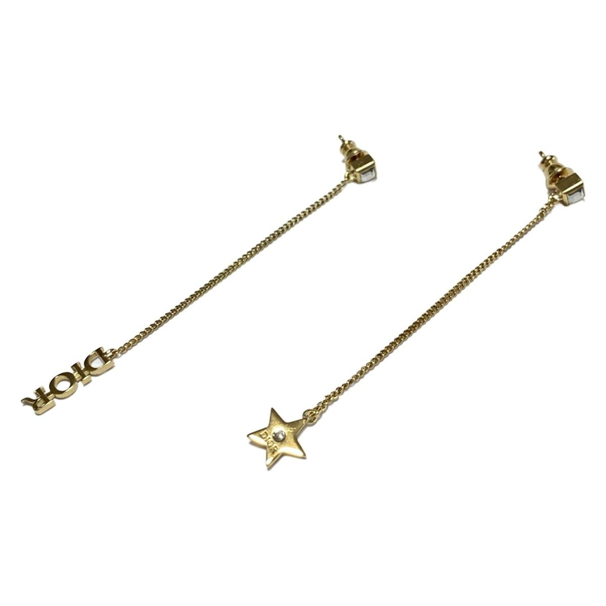 DIOR ChristianDior ディオール クリスチャンディオール ピアス - ゴールド スター 星