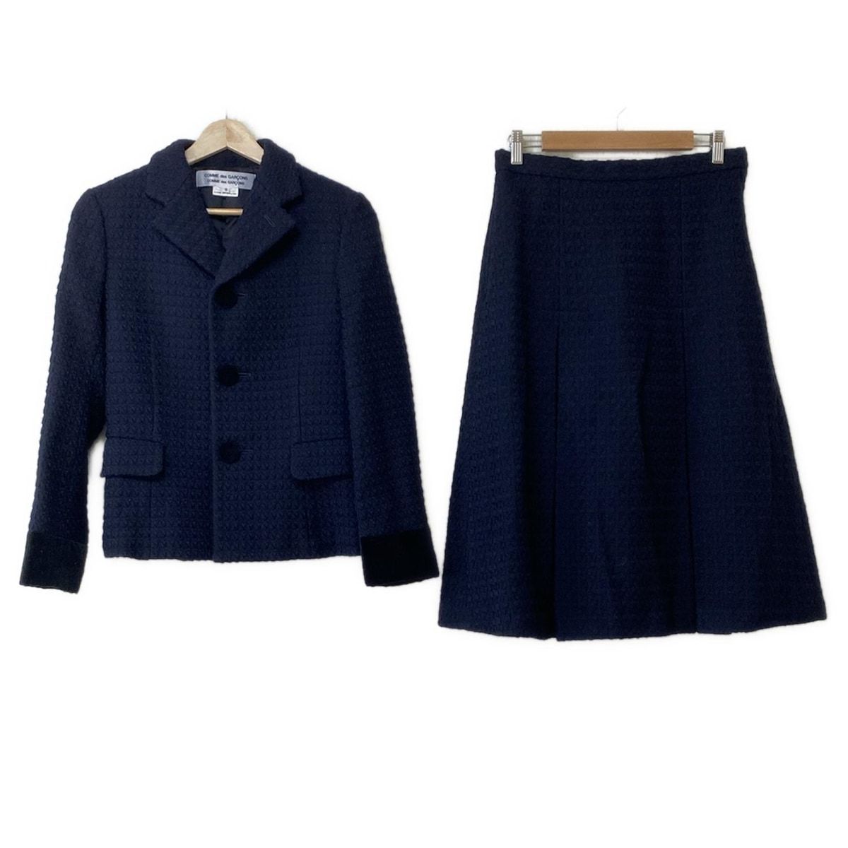 COMMEdesGARCONS COMMEdesGARCONS コムデギャルソンコムデギャルソン スカートスーツ レディース - ダークネイビー ニット