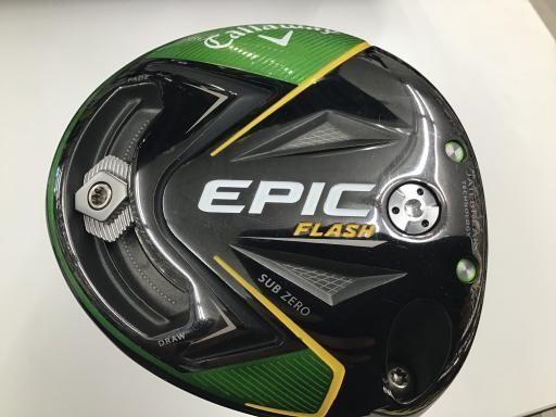 セール，人気 【中古】 キャロウェイ EPIC FLASH SUBZERO 10.5° ドライバー DR リシャフト (フレックスその他) メンズ 男性用 右利き 右用 Cランク ゴルフクラブ ドライバー