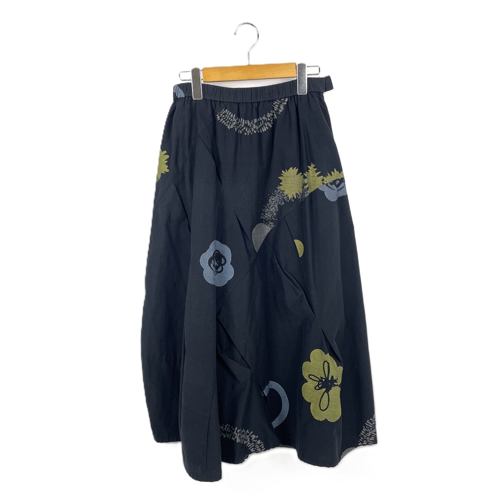 ♥本日特別価格♥✢慈雨✢センソユニコ✢ウール変形 ジャガードスカート センソユニコ 慈雨 チェック切替デザインスカート – セレクトショップ